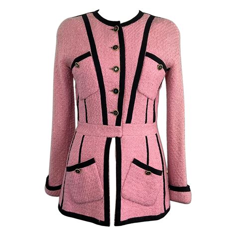 chanel coat pink|pink chanel jacket women sale.